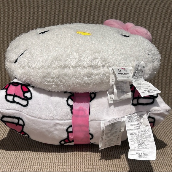 Hello Kitty Pink Daisies And Bows Decorative Pillow Set Made By Sanrio - Picture 10 of 12